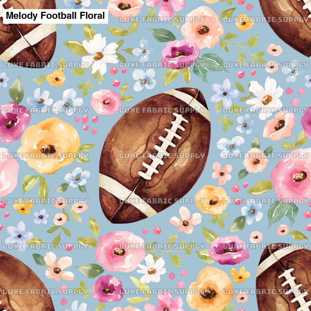 Melody Football Floral Blue Lfs Catalog