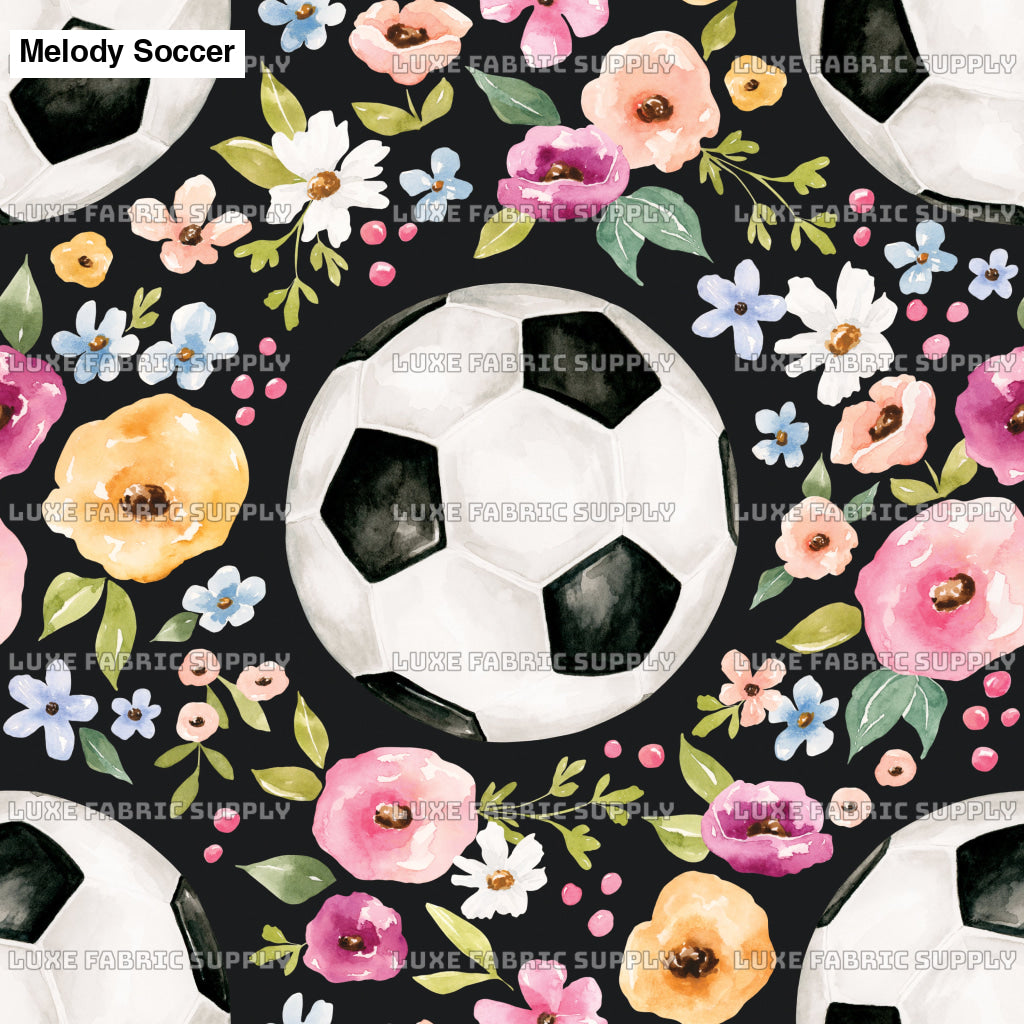 Melody Soccer Floral Black Lfs Catalog