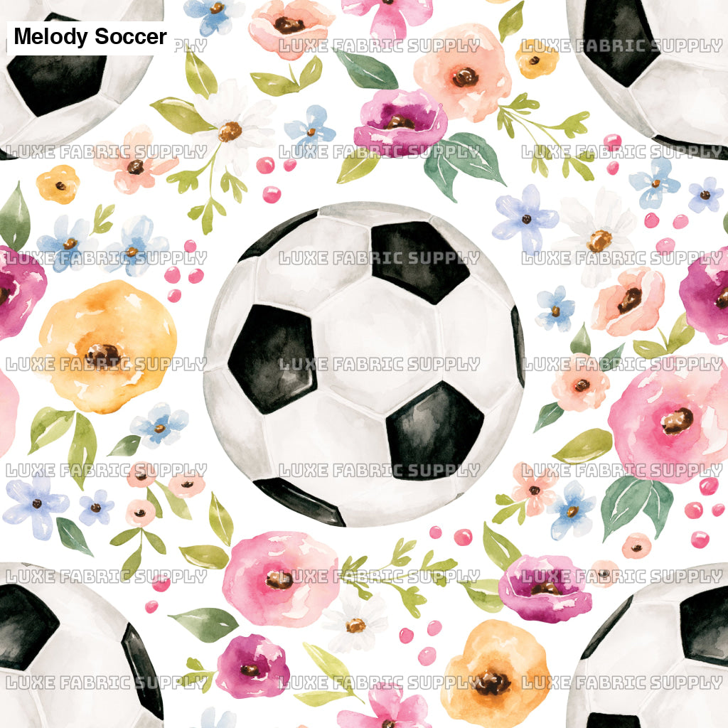 Melody Soccer Floral White Lfs Catalog