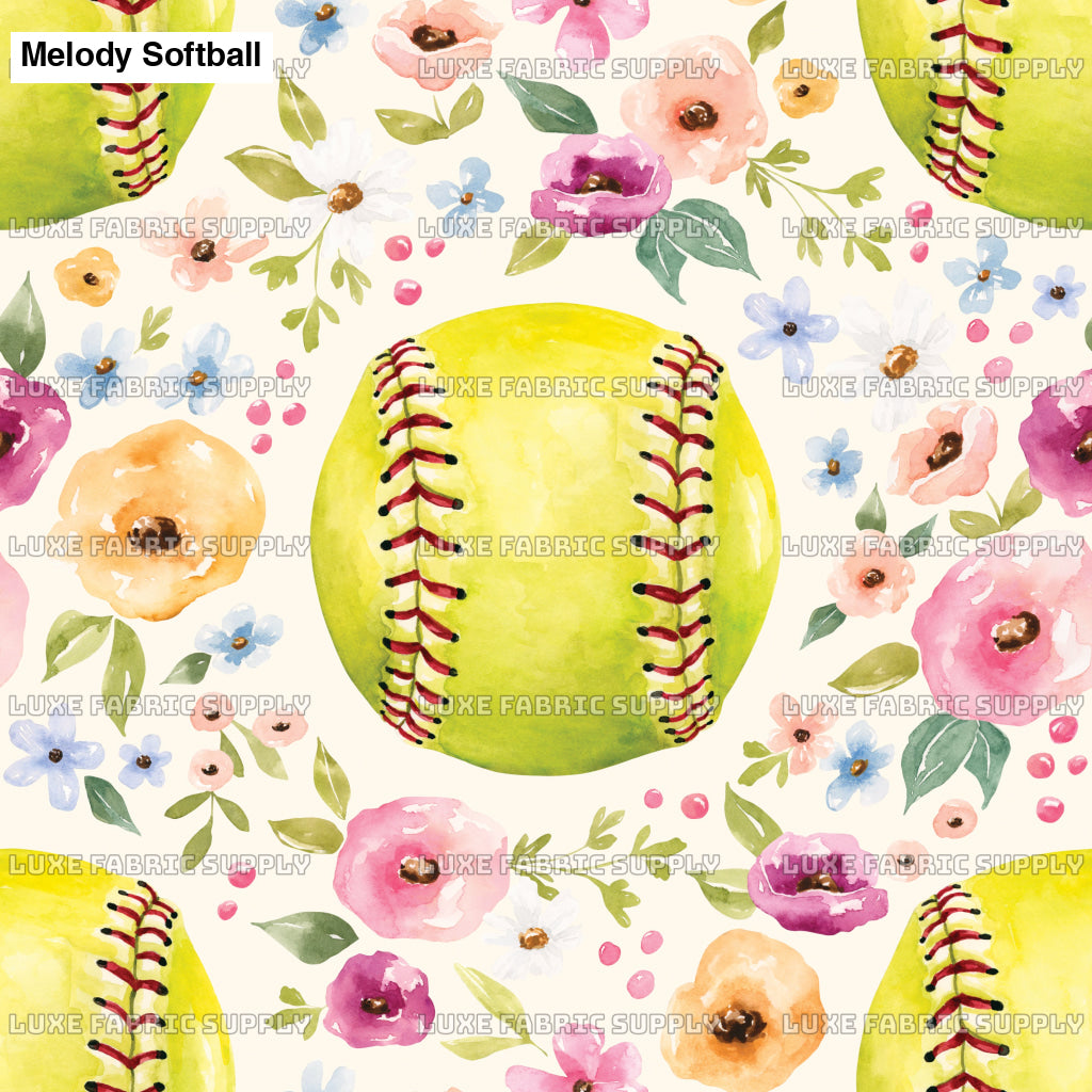 Melody Softball Floral Cream Lfs Catalog