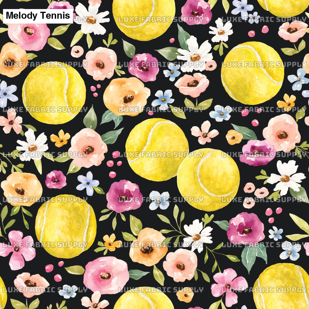 Melody Tennis Softball Floral Black Lfs Catalog