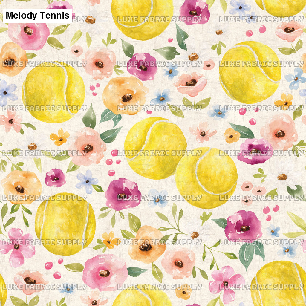 Melody Tennis Softball Floral Cream Textured Lfs Catalog