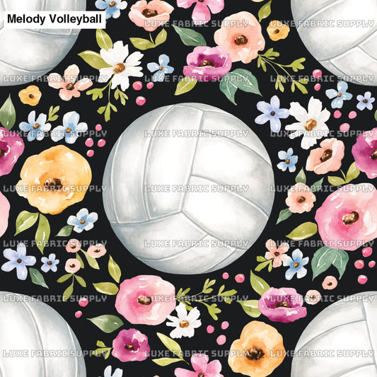 Melody Volleyball Floral Black Lfs Catalog