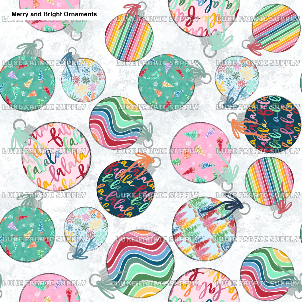 Merry And Bright Ornaments White Lfs Catalog