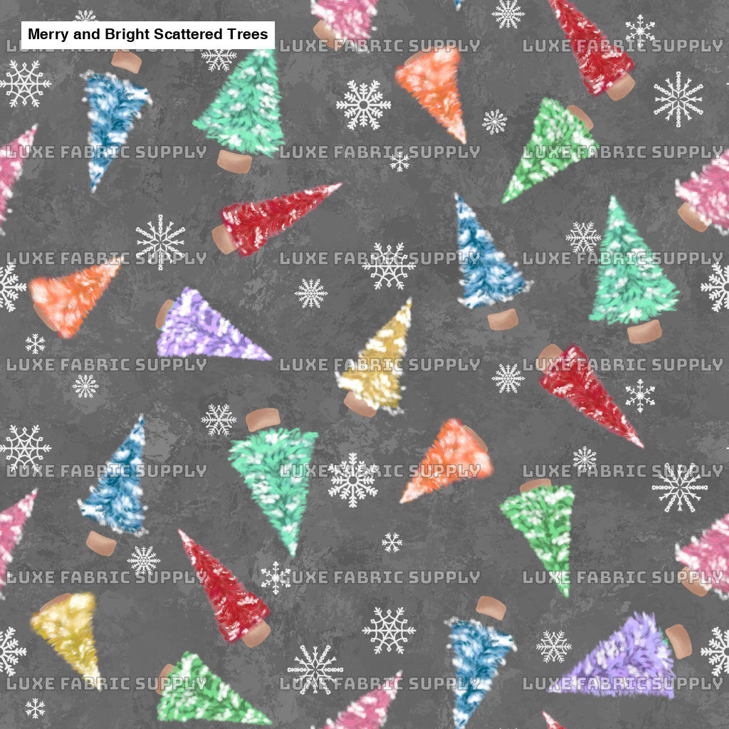 Merry And Bright Scattered Trees Dark Grey Lfs Catalog