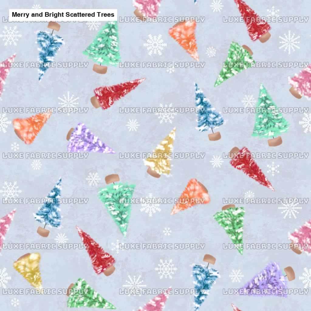 Merry And Bright Scattered Trees Light Grey Lfs Catalog