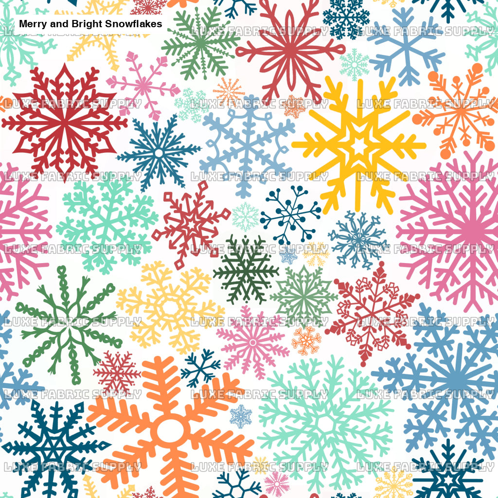 Merry And Bright Snowflakes White Lfs Catalog