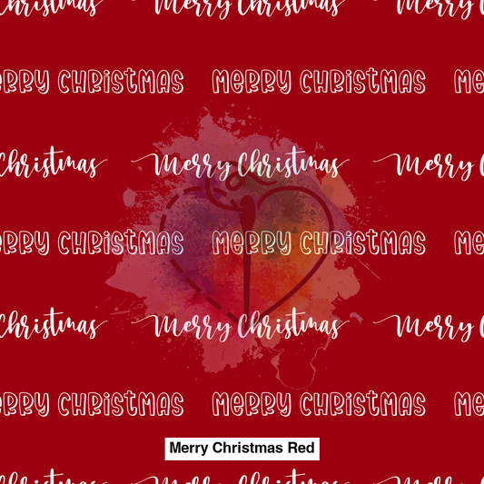 Merry Christmas Red Fabric Fabrics