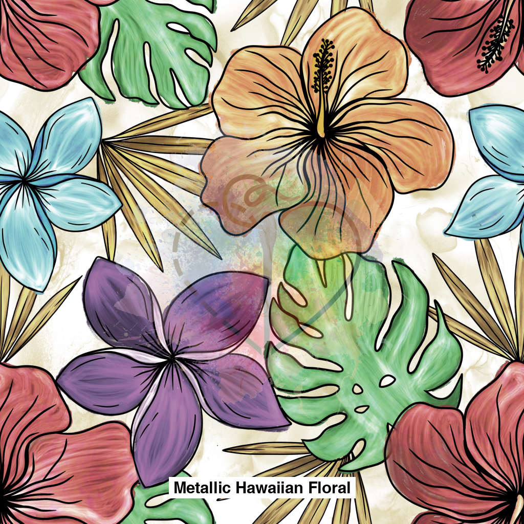 Metallic Hawaiian Floral Lfs Catalog