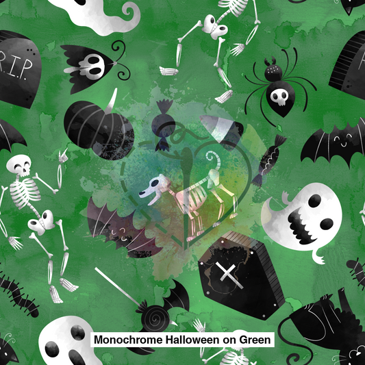 Monochrome Halloween On Green Lfs Catalog