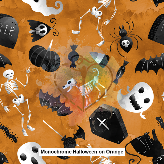 Monochrome Halloween On Orange Lfs Catalog