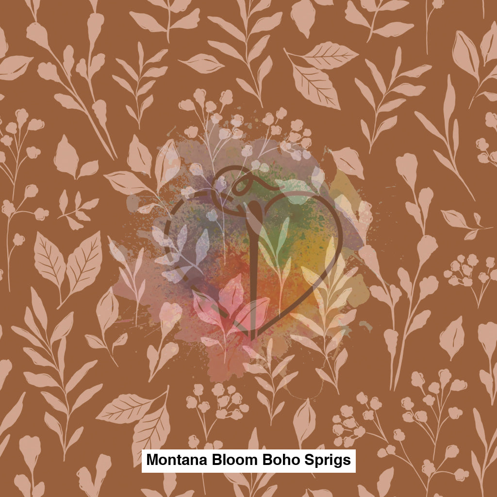 Montana Bloom Boho Sprigs Orange Pink Lfs Catalog