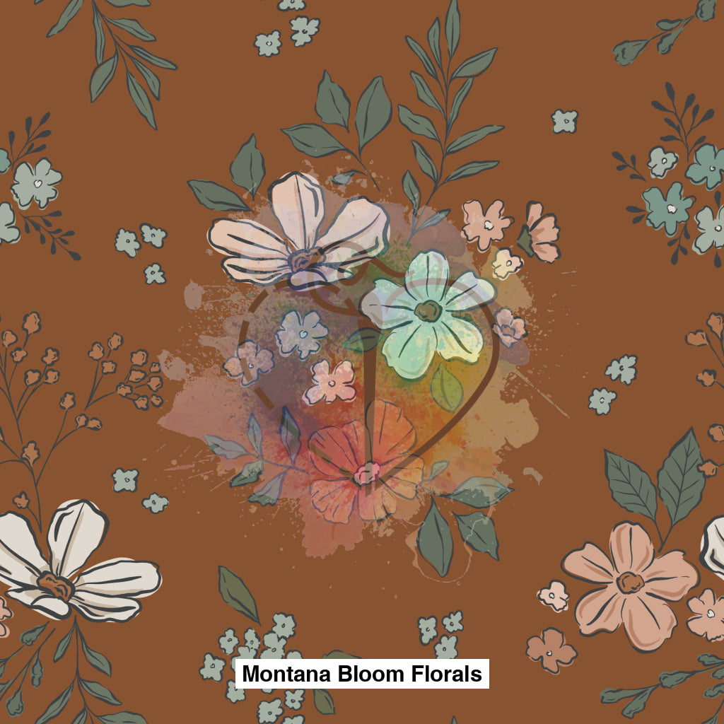 Montana Bloom Florals Burnt Orange Simple Floral Lfs Catalog