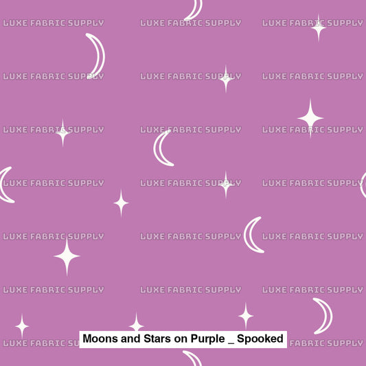 Moons And Stars On Purple _ Spooked Fvs Catalog