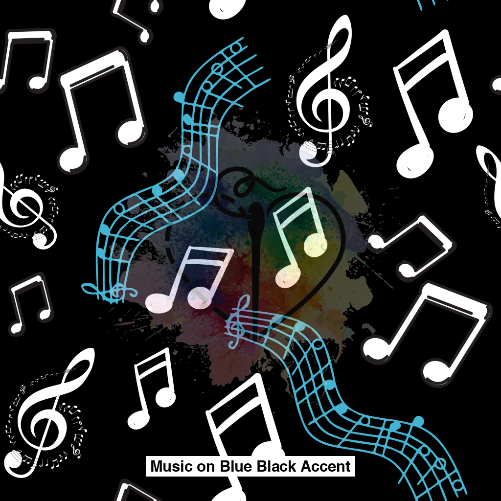 Music On Blue Black Accent Lfs Catalog