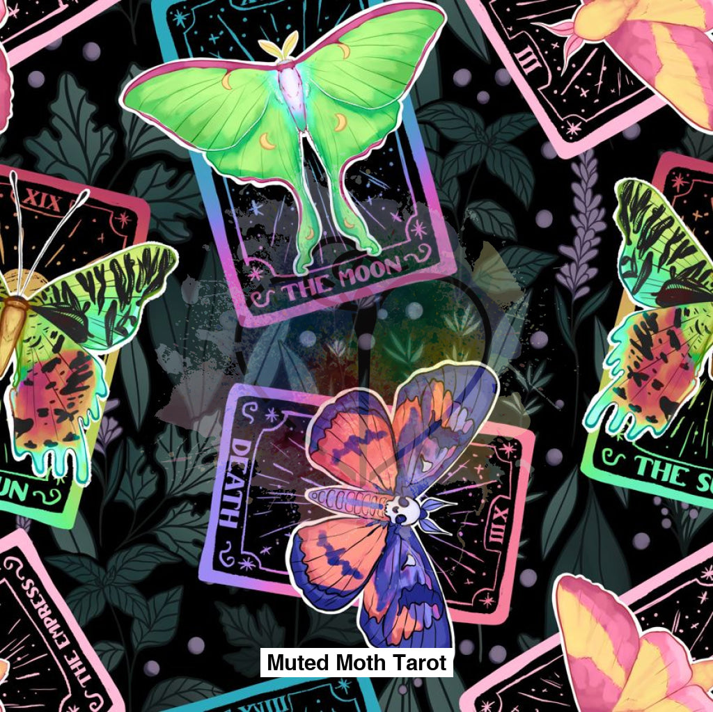 Muted Moth Tarot Fabric Fabrics