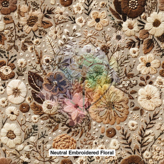 Neutral Embroidered Floral Lfs Catalog