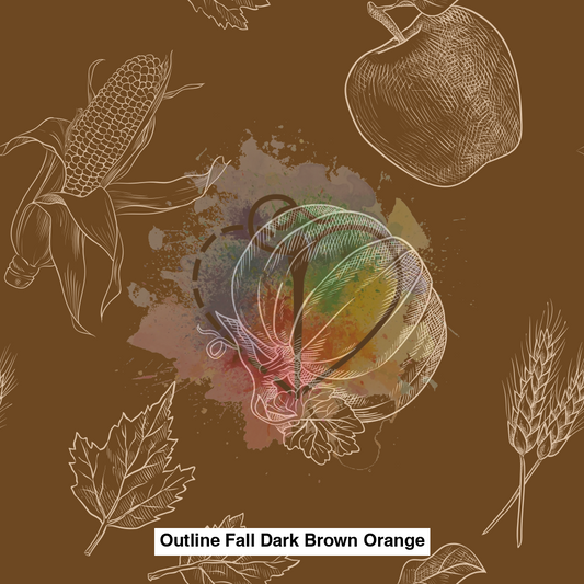 Outline Fall Dark Brown Orange Lfs Catalog