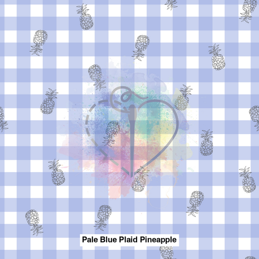 Pale Blue Plaid Pineapple Lfs Catalog