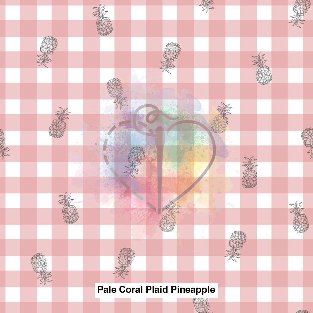 Pale Coral Plaid Pineapple Lfs Catalog