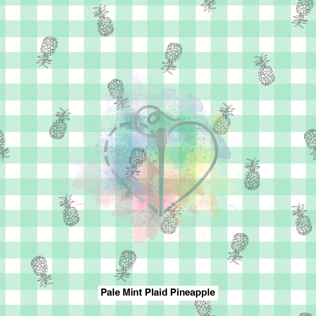 Pale Mint Plaid Pineapple Lfs Catalog