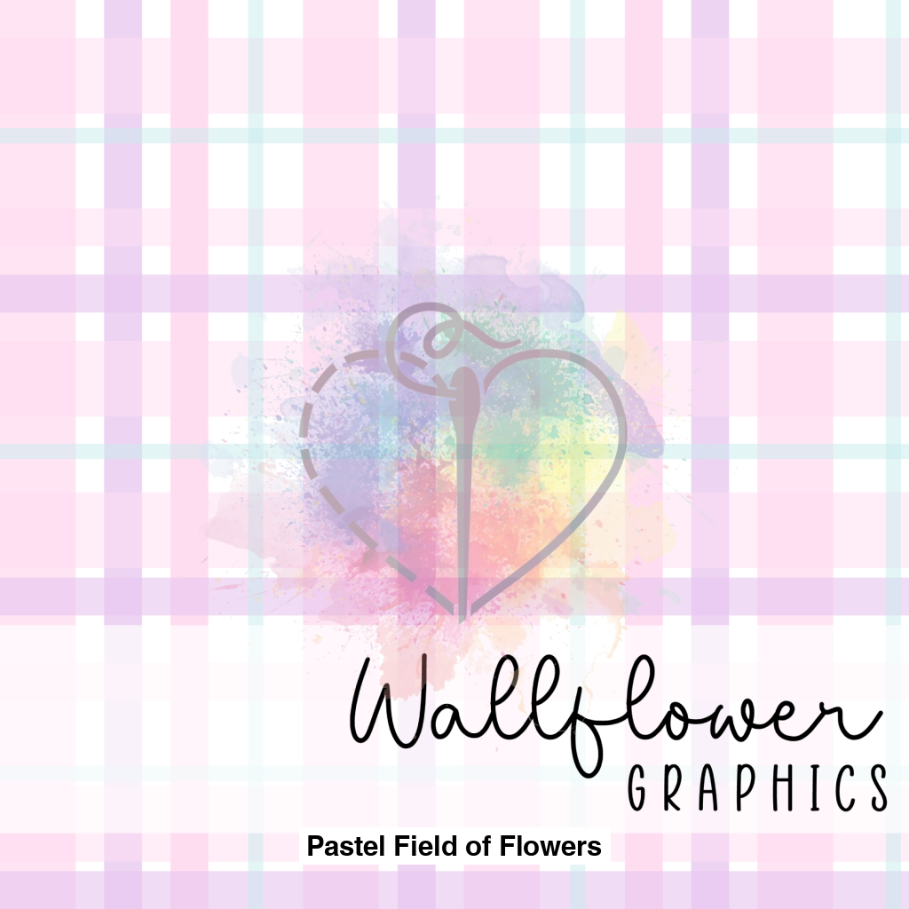 Pastel Field Of Flowers Plaid Coordinate Lfs Catalog