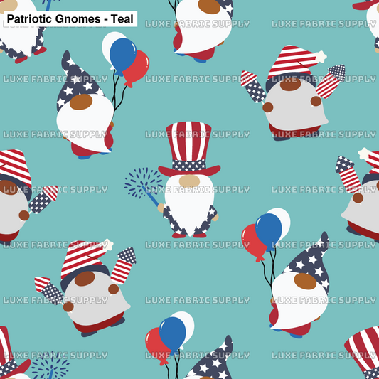 Patriotic Gnomes - Teal Lfs Catalog