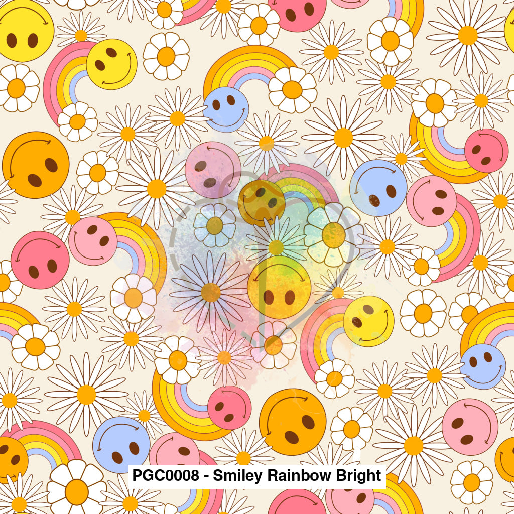 Pgc0008 - Smiley Rainbow Bright