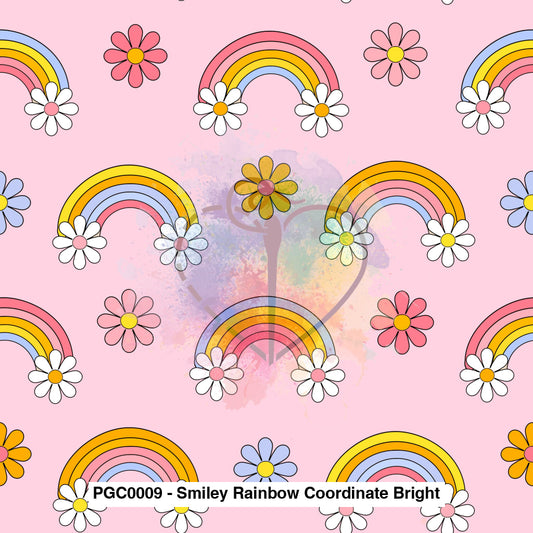 Pgc0009 - Smiley Rainbow Coordinate Bright