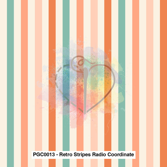 Pgc0013 - Retro Stripes Radio Coordinate