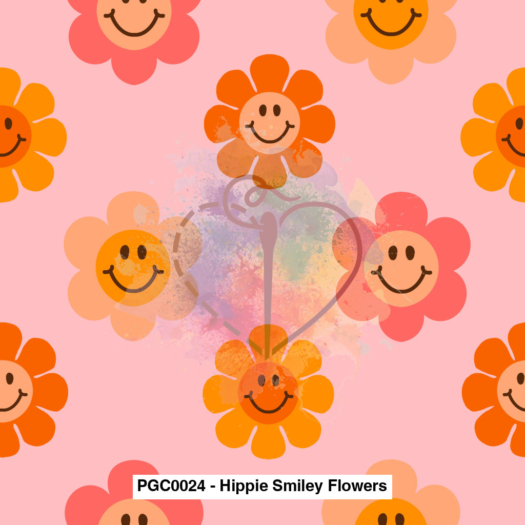 Pgc0024 - Hippie Smiley Flowers