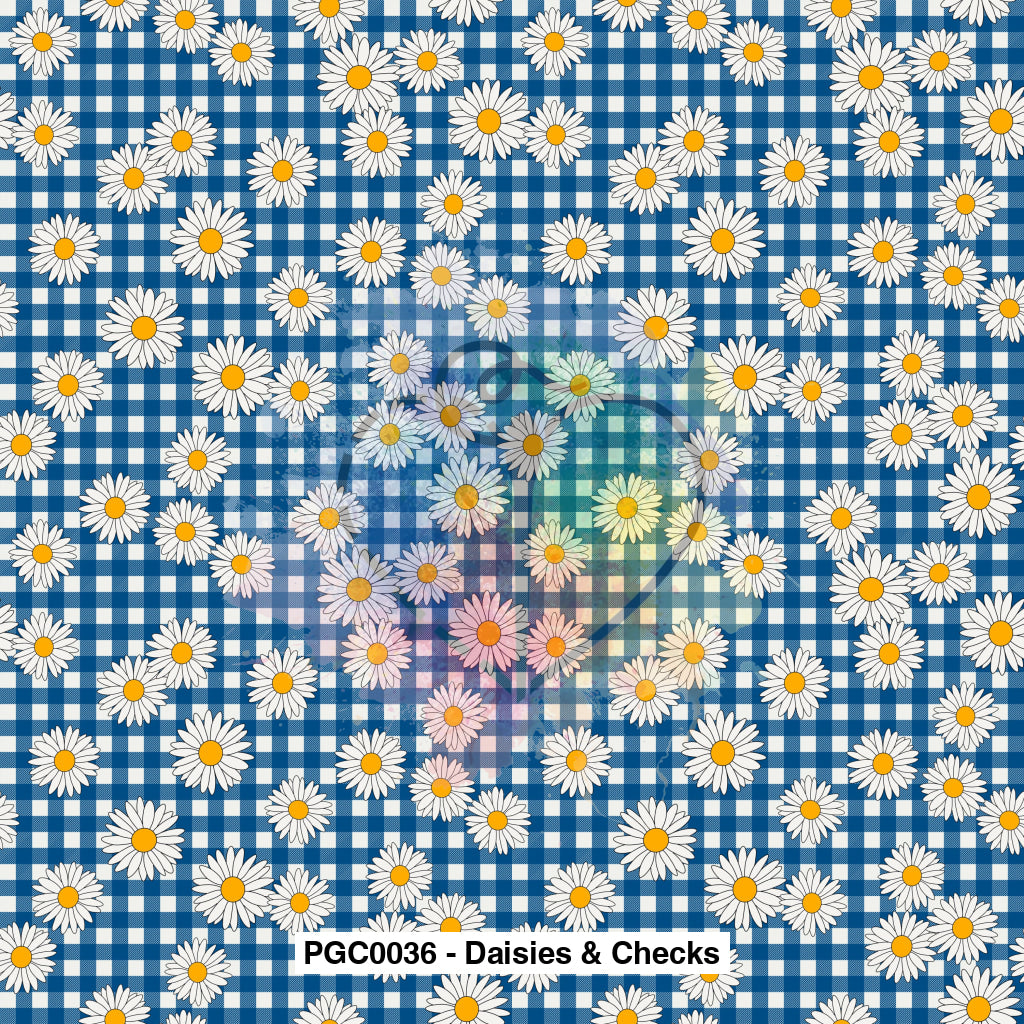 Pgc0036 - Daisies & Checks