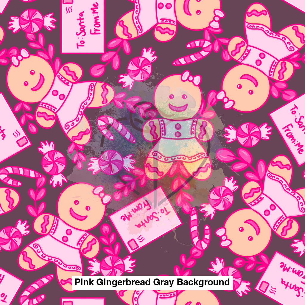 Pink Gingerbread Gray Background Lfs Catalog