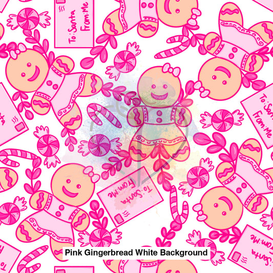 Pink Gingerbread White Background Lfs Catalog