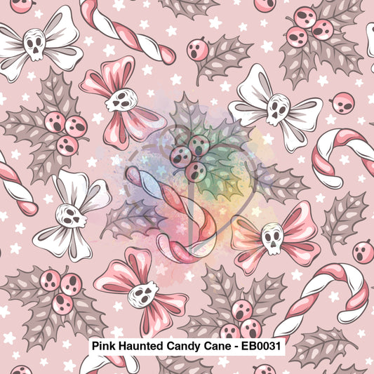 Pink Haunted Candy Cane - Eb0031