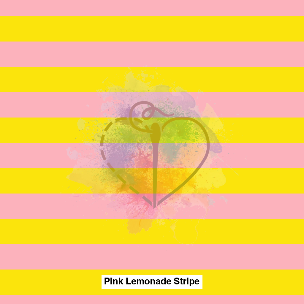 Pink Lemonade Stripe Fabric Fabrics