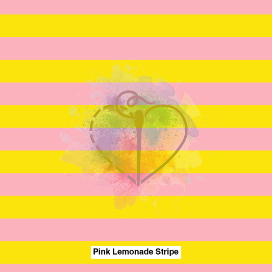 Pink Lemonade Stripe Fabric Fabrics