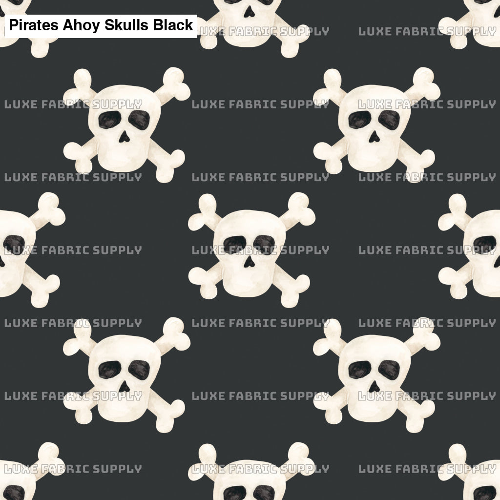 Pirates Ahoy Skulls Black Lfs Catalog