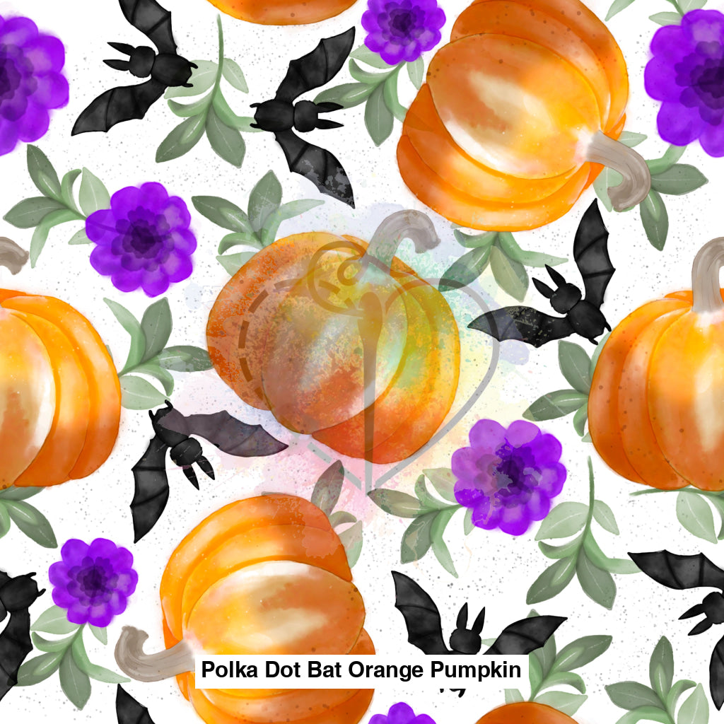 Polka Dot Bat Orange Pumpkin Lfs Catalog