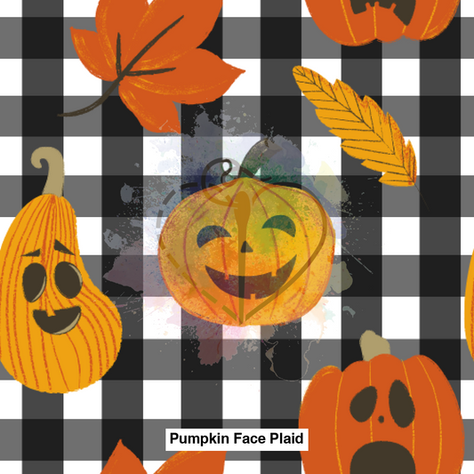 Pumpkin Face Plaid Lfs Catalog