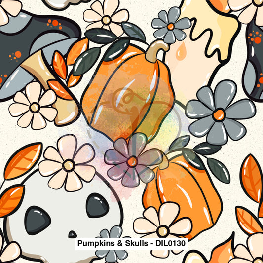 Pumpkins & Skulls - Dil0130