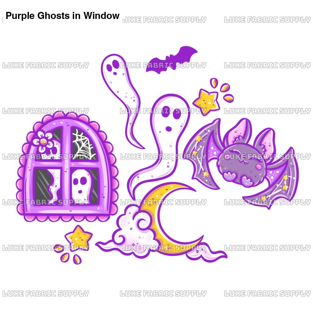 Purple Ghosts In Window Lfs Catalog