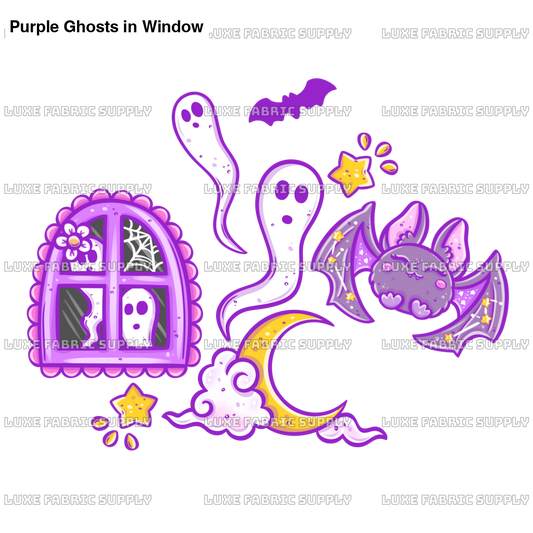 Purple Ghosts In Window Lfs Catalog