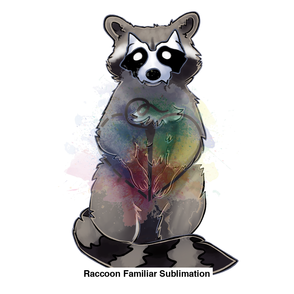 Raccoon Familiar Sublimation