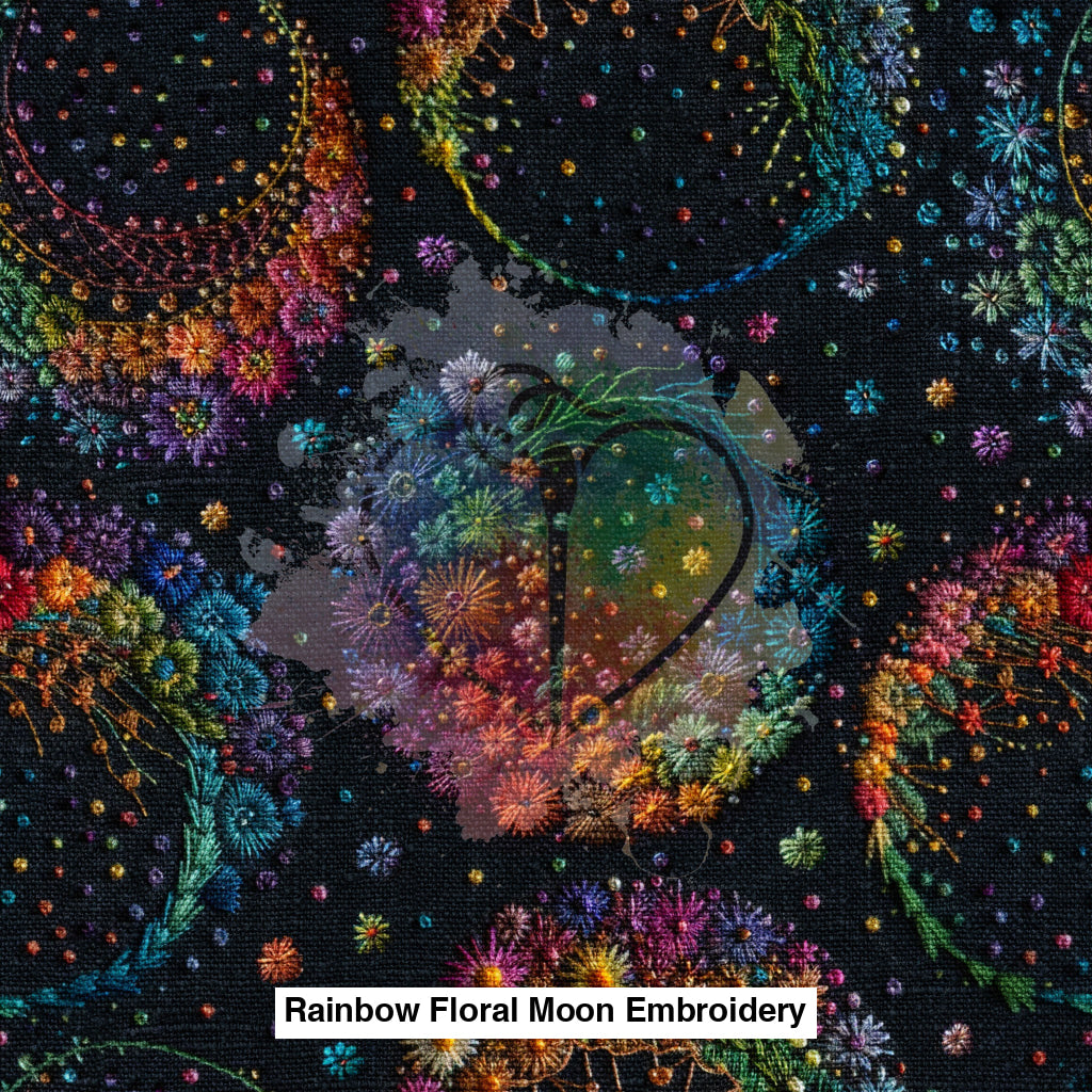 Rainbow Floral Moon Embroidery Lfs Catalog