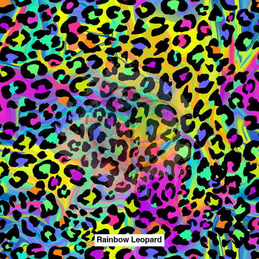 Rainbow Leopard Fabric Fabrics