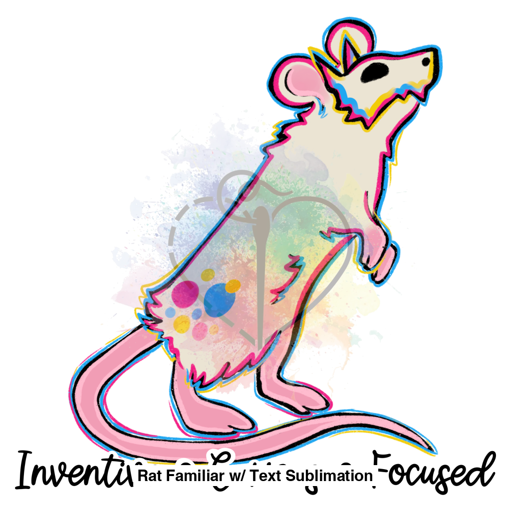 Rat Familiar W/ Text Sublimation