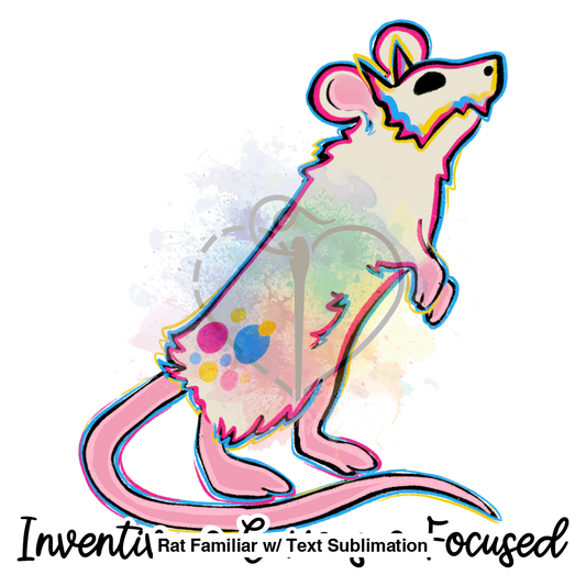 Rat Familiar W/ Text Sublimation