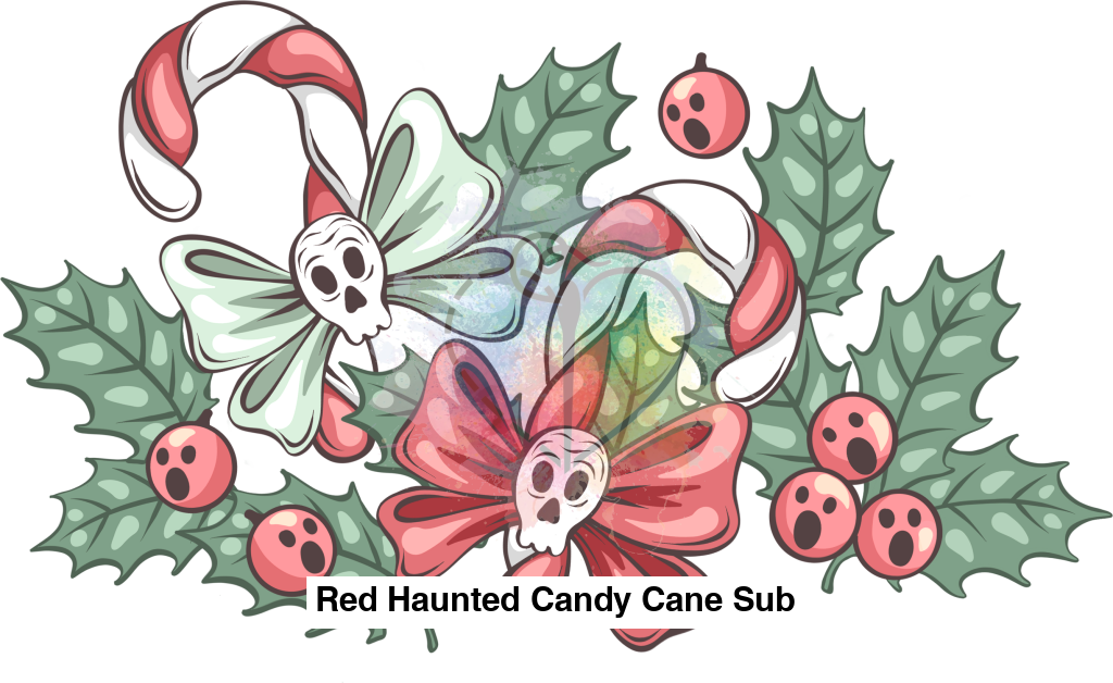 Red Haunted Candy Cane Sub