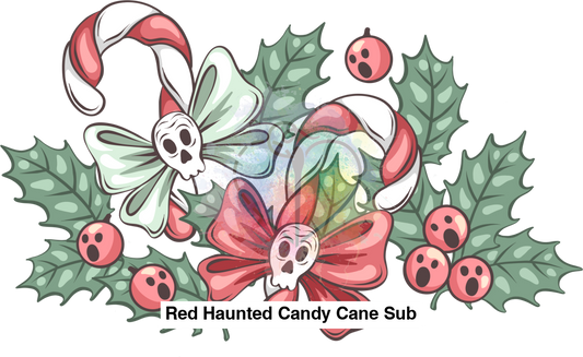 Red Haunted Candy Cane Sub